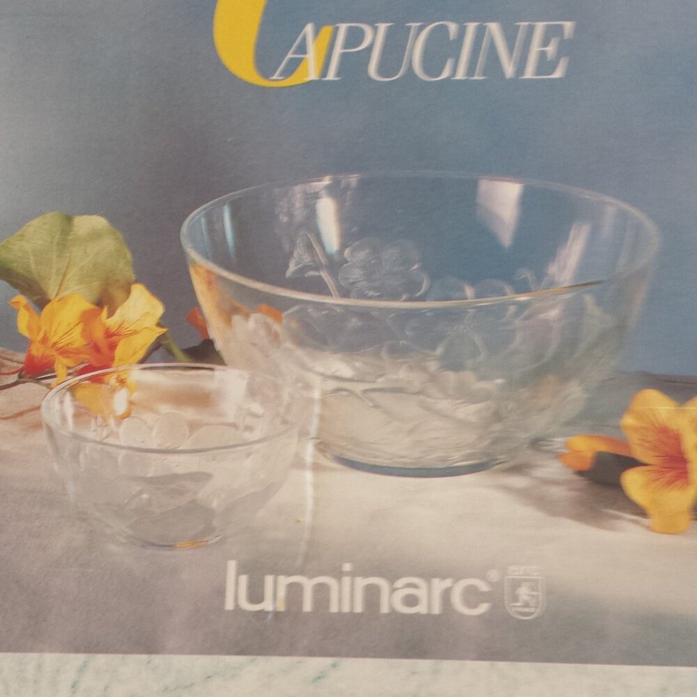 BNIB LUMINARC Cristal D'Arques Set of Bowls